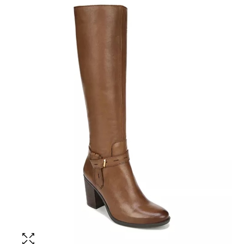 Naturalizer Kamora Brown Leather Knee-High Boots